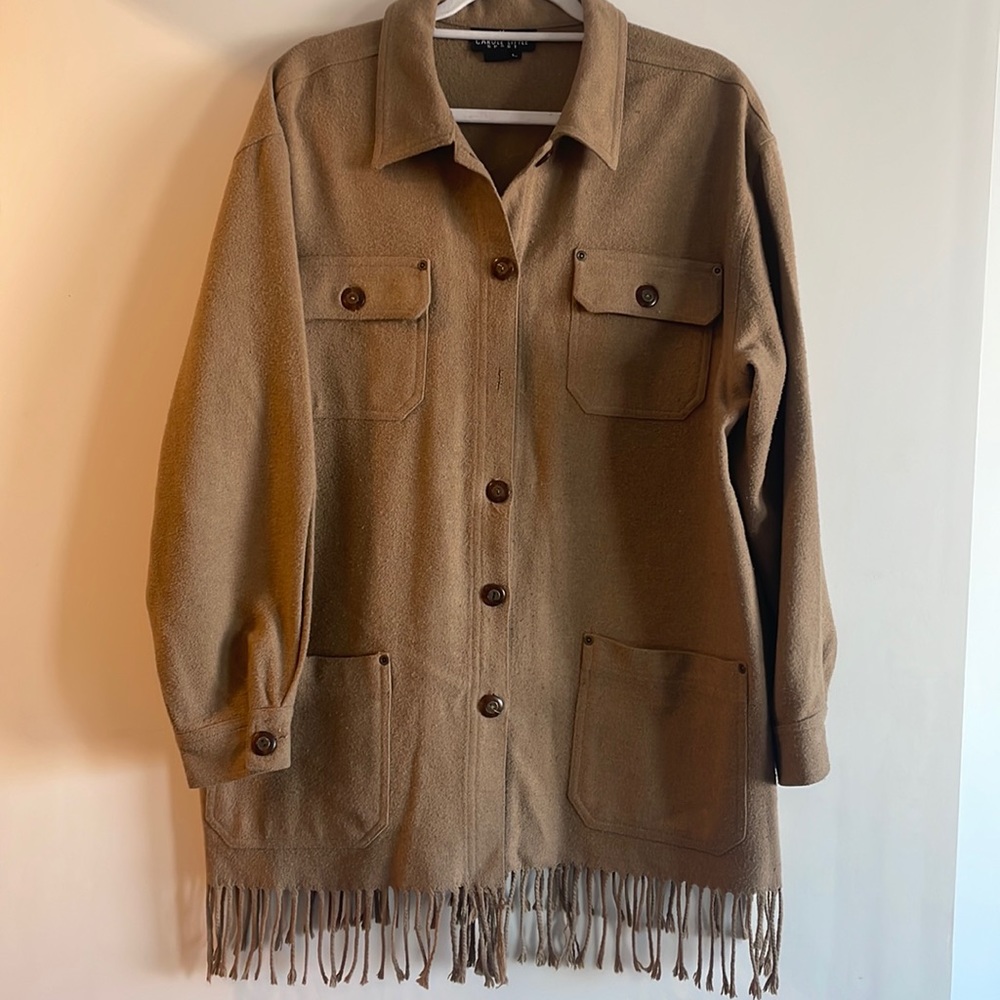 Vintage Fringe Western Shirt Jacket